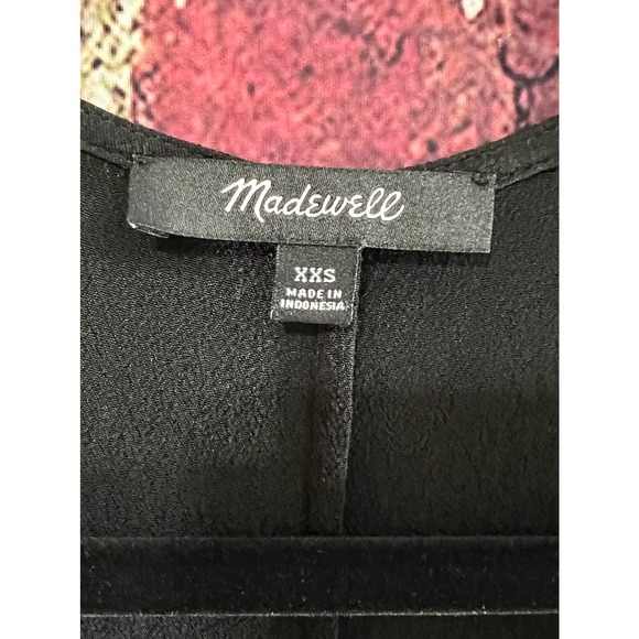 MADEWELL Heather Long-Sleeve Button-Front Mini Dress Size XXS - Picture 4 of 9